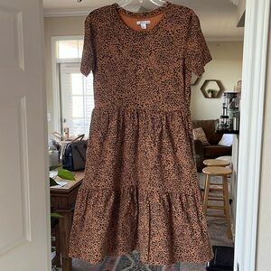 Animal Print Midi Dress